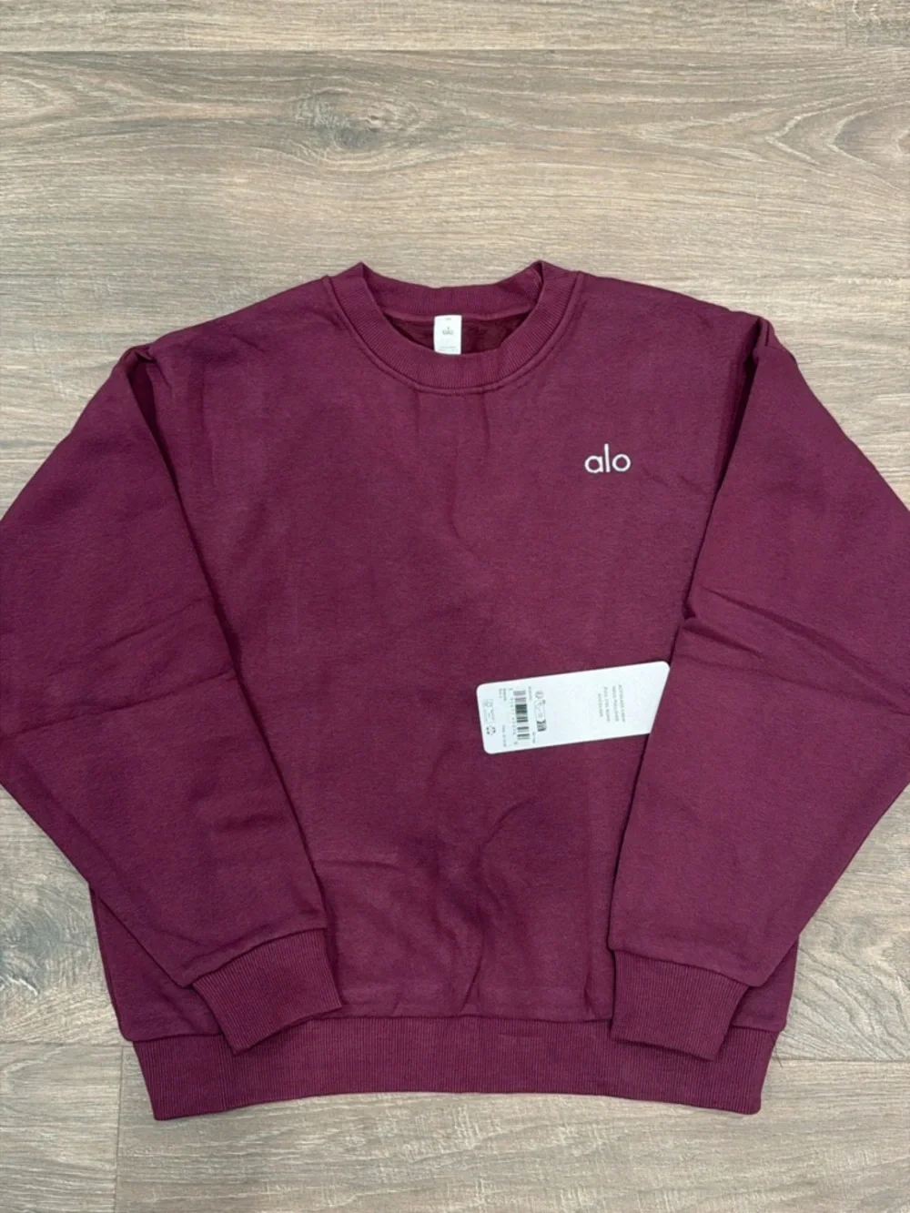 ALO Yoga Women's Crewneck Sweatshirt - Burgundy - Picture 1 of 3